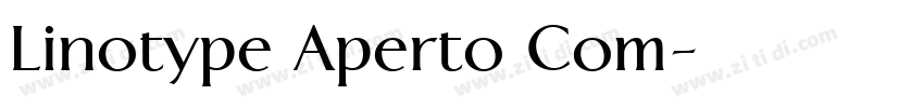 Linotype Aperto Com字体转换